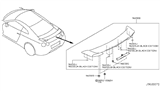 Diagram for Nissan GT-R Spoiler - 96030-KC10A