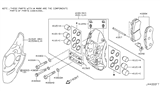 Diagram for 2009 Nissan GT-R Brake Pad Set - D1060-JF20C