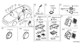 Diagram for 2021 Nissan GT-R Car Speakers - 28170-6AV2A