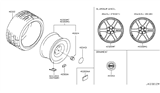 Diagram for 2019 Nissan GT-R Spare Wheel - D0C00-6AV1B