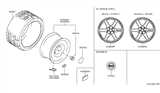 Diagram for 2018 Nissan GT-R Spare Wheel - D0C00-6AV1B