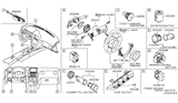 Diagram for 2010 Nissan GT-R Turn Signal Switch - 25560-JF10A