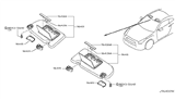 Diagram for Nissan GT-R Sun Visor - 96420-JF00B