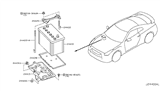 Diagram for Nissan GT-R Car Batteries - 24410-44S7A