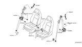 Diagram for 2015 Nissan GT-R Seat Belt - 86885-38B0A