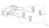 Diagram for 2016 Nissan GT-R Coil Springs - 54005-89S1C