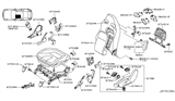 Diagram for 2009 Nissan GT-R Seat Motor - 87450-JF10A