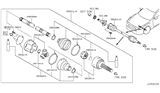 Diagram for 2019 Nissan GT-R CV Boot - 39741-05U91