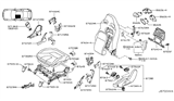 Diagram for 2018 Nissan GT-R Seat Cushion - 87350-63B7A