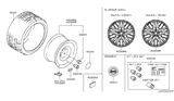 Diagram for Nissan GT-R Spare Wheel - D0C00-62B1A