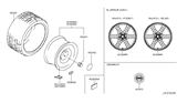 Diagram for 2013 Nissan GT-R Spare Wheel - D0300-KB61A