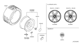 Diagram for 2011 Nissan GT-R Spare Wheel - D0300-KB61A