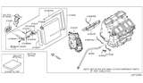 Diagram for 2017 Nissan GT-R Evaporator - 27280-JF10B