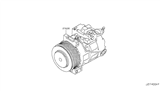 Diagram for Nissan GT-R A/C Compressor - 92600-JF00C