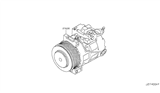 Diagram for 2009 Nissan GT-R A/C Compressor - 92600-JF00B