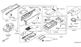 Diagram for 2015 Nissan GT-R Center Console Base - 96950-JF01A