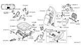 Diagram for 2021 Nissan GT-R Seat Cushion - 87350-80B9E
