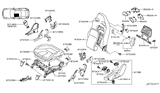 Diagram for 2016 Nissan GT-R Seat Cushion - 87350-80B9E