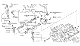 Diagram for 2009 Nissan Altima Fuel Injector O-Ring - 16618-EA000