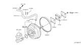 Diagram for 2012 Nissan GT-R Brake Booster Vacuum Hose - 47474-JF10B