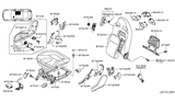 Diagram for 2009 Nissan GT-R Seat Motor - 87400-JF10A