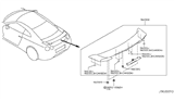 Diagram for Nissan GT-R Spoiler - 96030-80B1A