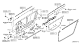 Diagram for 2012 Nissan GT-R Door Check - 80431-KB50A