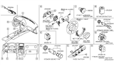 Diagram for Nissan GT-R Wiper Switch - 25560-JW95A