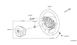 Diagram for 2010 Nissan GT-R Steering Wheel - 48430-JF00A