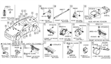 Diagram for 2017 Nissan GT-R Air Bag Sensor - K8581-3WY0A