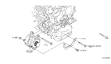 Diagram for 2015 Nissan GT-R Alternator Bracket - 11715-JF00B