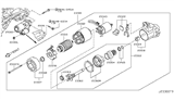 Diagram for Nissan Starter Drive Gear - 23360-JF00B