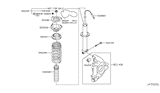 Diagram for 2010 Nissan GT-R Coil Springs - 55020-KB50A