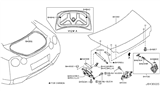 Diagram for Nissan GT-R Lift Support - 84430-62B1A