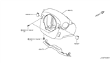 Diagram for 2011 Nissan GT-R Steering Column Cover - 48472-JF01A