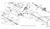 Diagram for Nissan GT-R Steering Gear Box - 49001-63B0B