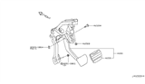 Diagram for 2018 Nissan GT-R Brake Pedal - 46501-6AV1A