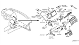 Diagram for 2010 Nissan GT-R A/C Switch - 25391-JF30B