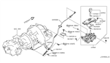 Diagram for 2015 Nissan GT-R Automatic Transmission Shifter - 34901-80B0B