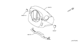 Diagram for 2013 Nissan GT-R Steering Column Cover - 48470-KB51A