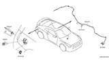 Diagram for Nissan Fuel Door Release Cable - 78826-CA01B