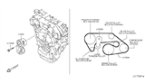 Diagram for 2009 Nissan GT-R Serpentine Belt - 11720-JF00A