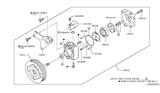 Diagram for 2019 Nissan GT-R Power Steering Pump - 49110-63B0A