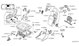 Diagram for 2021 Nissan GT-R Seat Switch - 87012-6HP1A