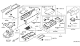 Diagram for 2015 Nissan GT-R Center Console Base - 96911-89S1A