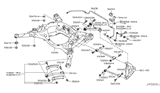 Diagram for Nissan GT-R Control Arm - 55502-JF00A