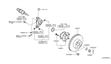 Diagram for Nissan Murano Control Arm Bushing - 55157-JF00A