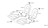 Diagram for 2019 Nissan GT-R Seat Cushion - 88300-63B0A