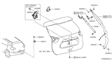 Diagram for Nissan Murano Door Lock Actuator - 90500-6FL0A