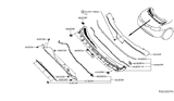 Diagram for 2020 Nissan Rogue Body Mount Hole Plug - 01658-01071